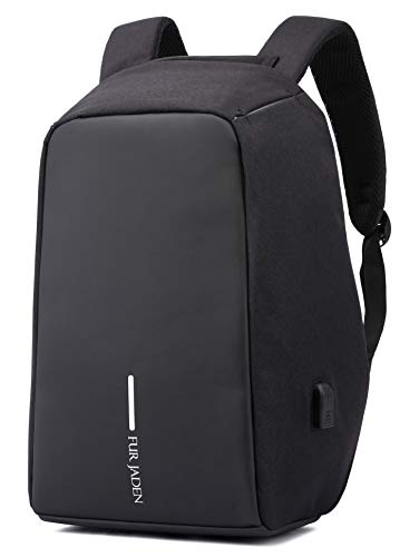 Mochila Fur Jaden 15L Antirrobo Impermeable con USB y Bolsillo para Laptop 15,6'' - Negra