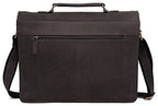Bolso Bandolera de Cuero WildHorn para Laptop 10'' con Correa Ajustable - Marrón