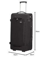 Samsonite Midtown - Bolsa de viaje con 2 ruedas L, 79 cm, 103 L, negro (negro)