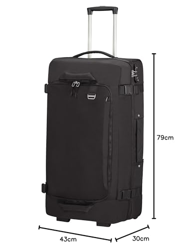 Samsonite Midtown - Bolsa de viaje con 2 ruedas L, 79 cm, 103 L, negro (negro)