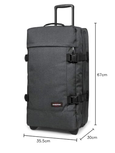 Eastpak TRANVERZ M Maleta, 67 x 35.5 x 30 cm, 78 L - Black Denim (Gris)