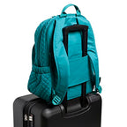 Mochila Vera Bradley Campus para Mujer - Forever Green, Algodón Reciclado