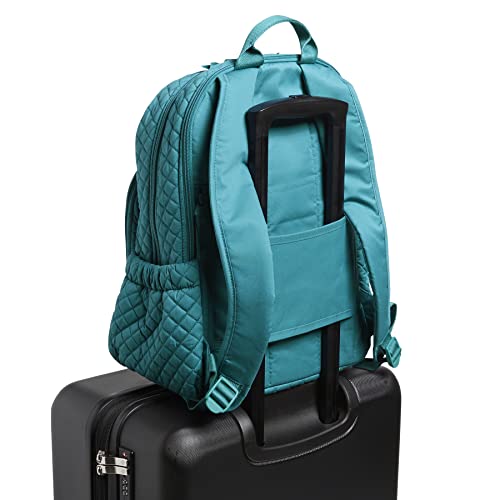 Mochila Vera Bradley Campus para Mujer - Forever Green, Algodón Reciclado