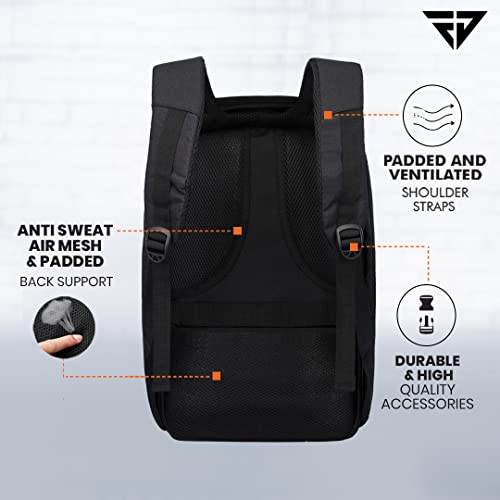 Mochila Fur Jaden 15L Antirrobo Impermeable con USB y Bolsillo para Laptop 15,6'' - Negra