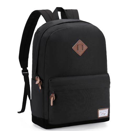Mochila Kasqo Escolar Ligera para Laptop 15,6 Unisex - Negra