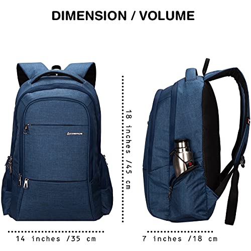 Mochila COSMUS Darwin Dx 29L para Laptop - Lino y Poliéster, Azul