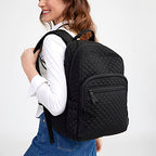 Mochila Vera Bradley Campus para Mujer - Forever Green, Algodón Reciclado