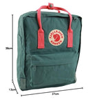 Mochila Fjällräven Kånken Unisex Adulto 38x27x13 cm - Verde Frost/Peach Pink