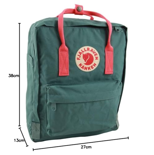 Mochila Fjällräven Kånken Unisex Adulto 38x27x13 cm - Verde Frost/Peach Pink