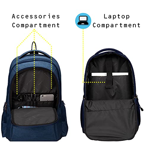 Mochila COSMUS Darwin Dx 29L para Laptop - Lino y Poliéster, Azul