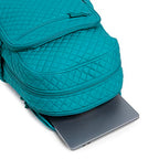 Mochila Vera Bradley Campus para Mujer - Forever Green, Algodón Reciclado