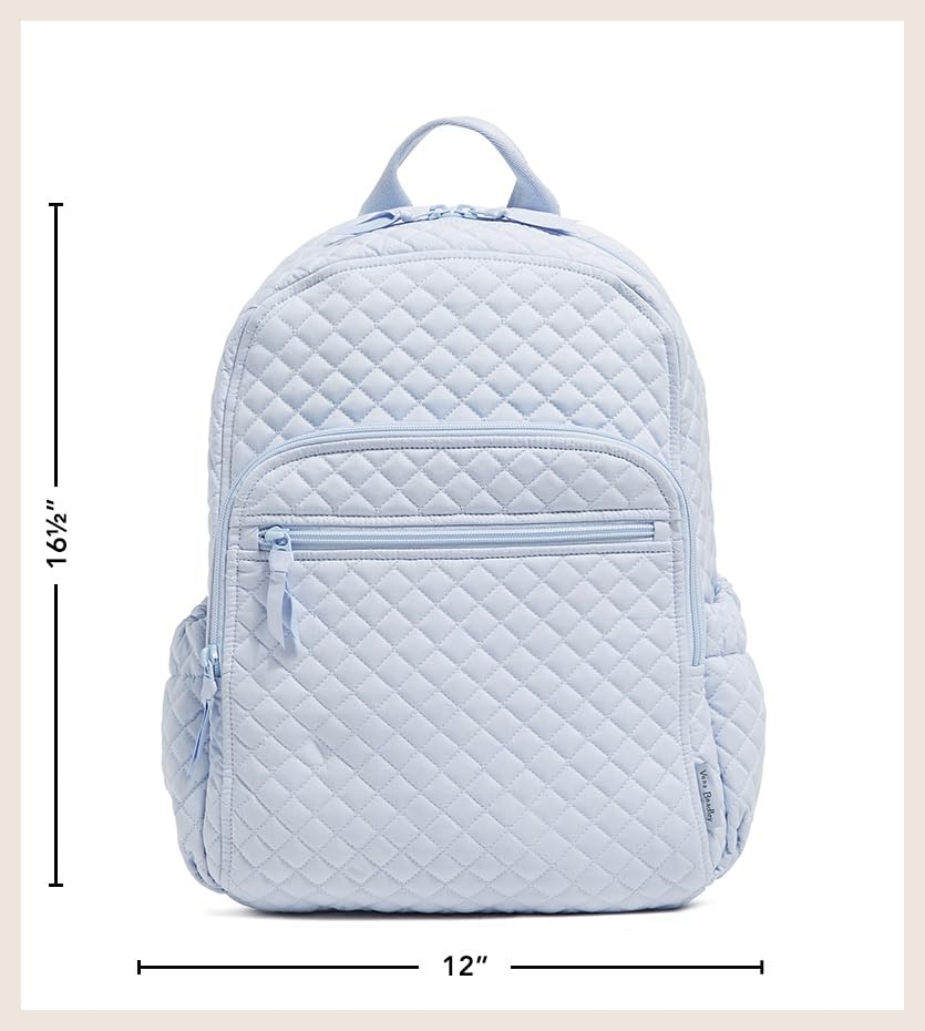 Mochila Vera Bradley Campus para Mujer - Forever Green, Algodón Reciclado