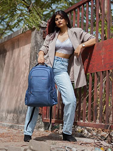 Mochila COSMUS Darwin Dx 29L para Laptop - Lino y Poliéster, Azul