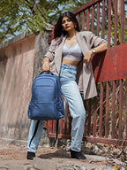 Mochila COSMUS Darwin Dx 29L para Laptop - Lino y Poliéster, Azul