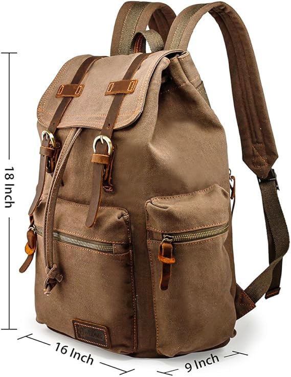 GEARONIC Laptop-Computer-Backpacks Mochilas, Marrn, L Unisex-Adulto