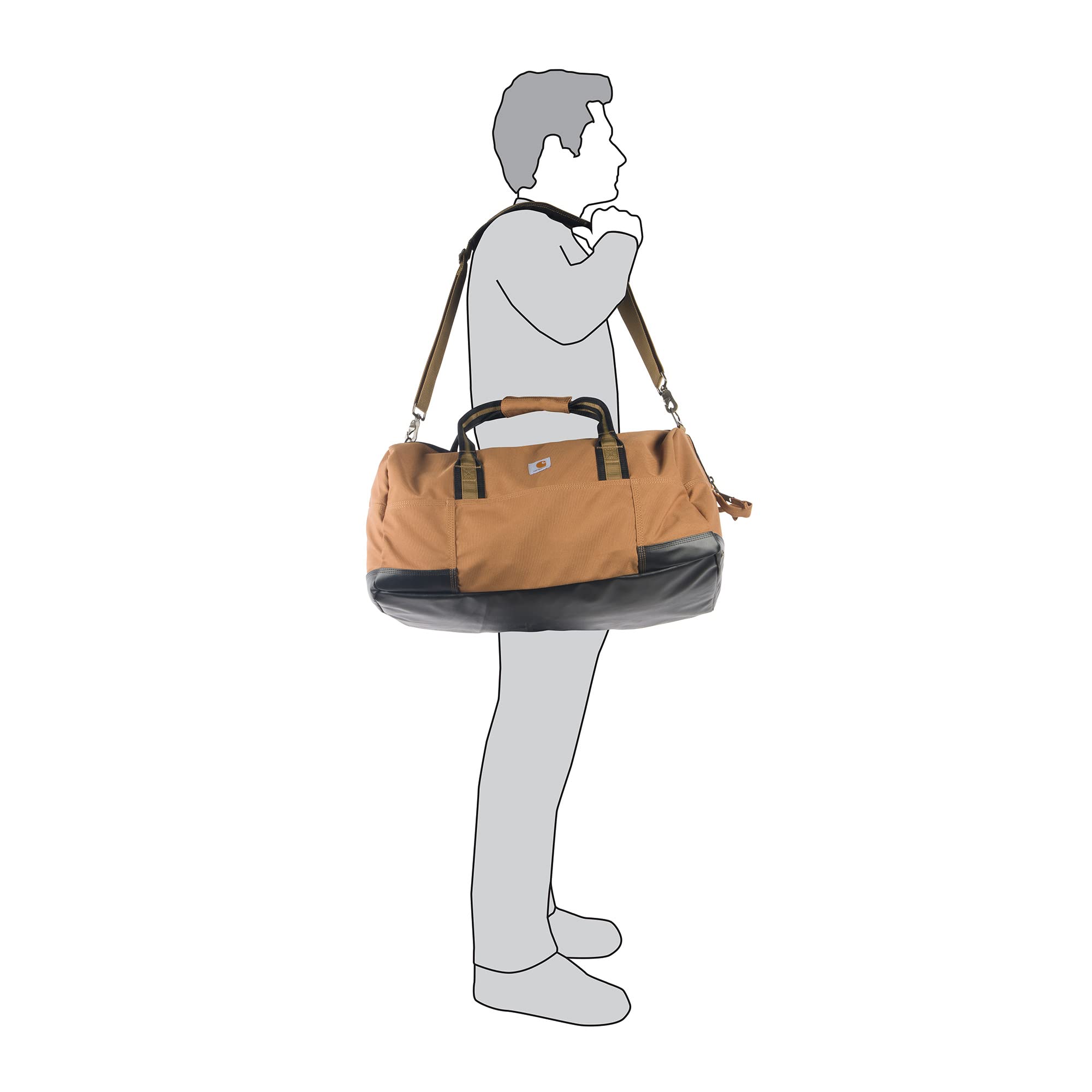 Bolsa de Equipaje Carhartt Legacy 76 cm - Marrón