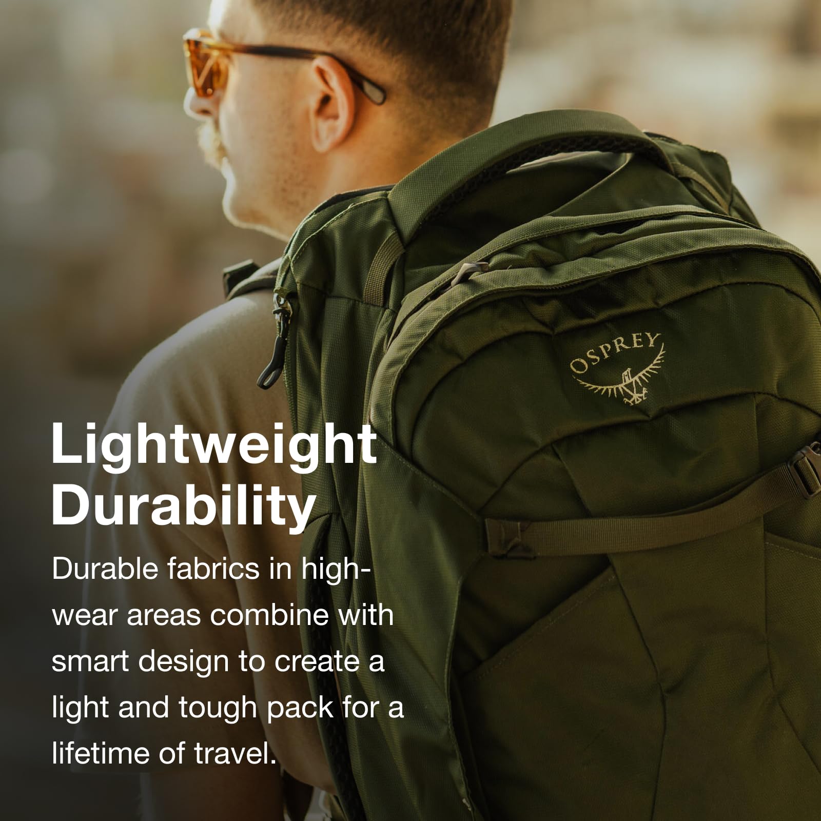 Mochila Osprey Farpoint 40L de Viaje para Hombre - Tunnel Vision Grey