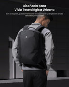 Mochila tomtoc 20L para Portátil 15,6'' Repelente al Agua - Negra