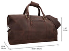 Bolso de Viaje Gusti - Ruben 36 litros Equipaje de Mano Bolsa de Viaje Maleta marrón Oscuro