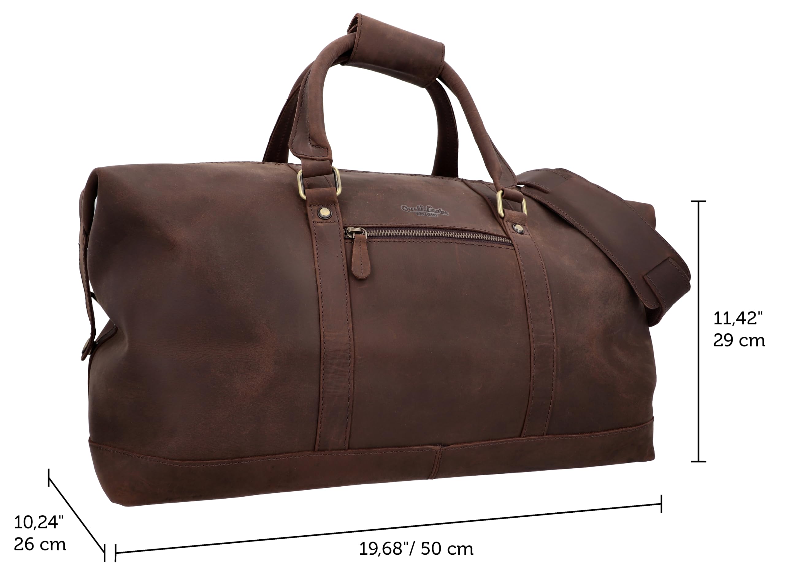 Bolso de Viaje Gusti - Ruben 36 litros Equipaje de Mano Bolsa de Viaje Maleta marrón Oscuro