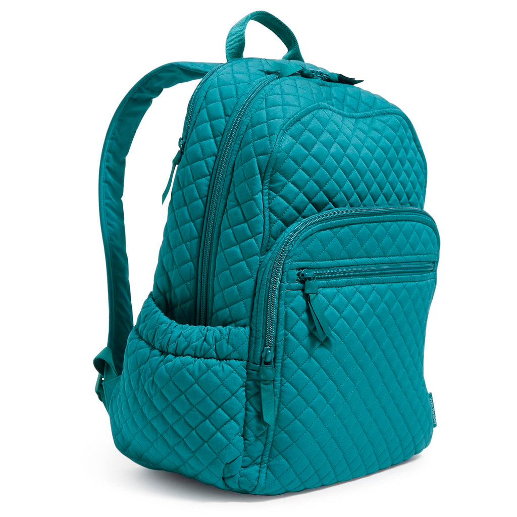 Mochila Vera Bradley Campus para Mujer - Forever Green, Algodón Reciclado