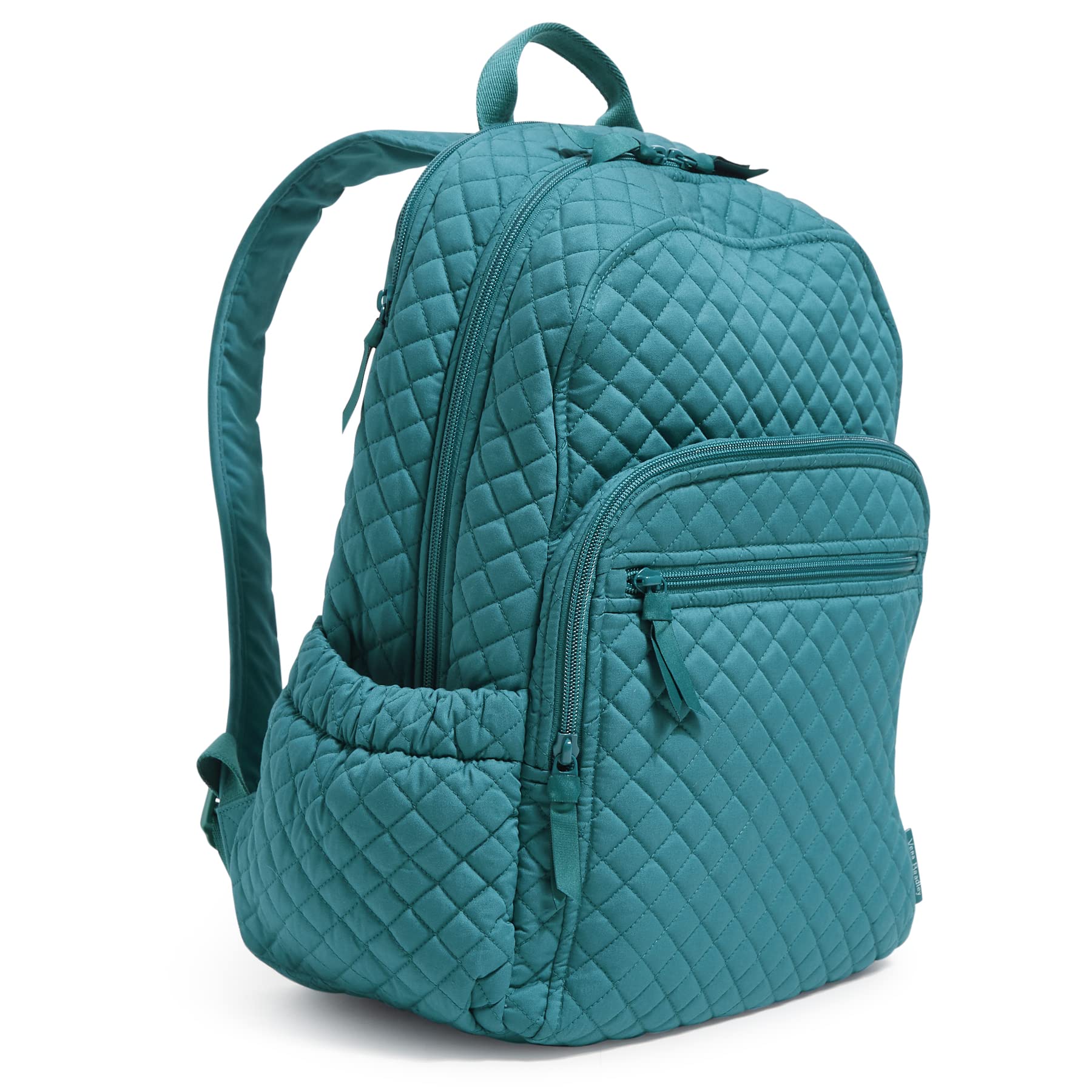 Mochila Vera Bradley Campus para Mujer - Forever Green, Algodón Reciclado