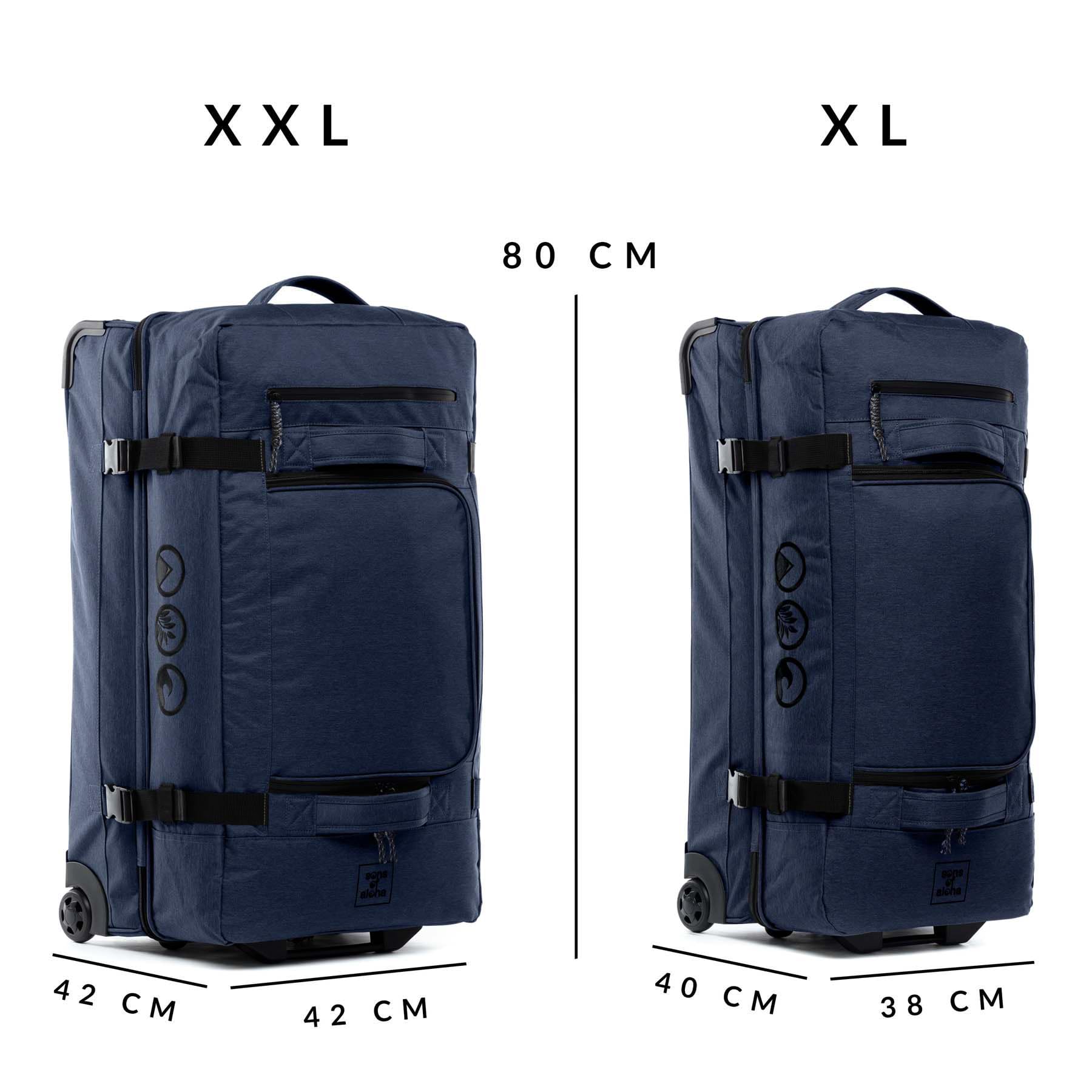 Bolsa de Viaje XXL SONS OF ALOHA Kane Trolley 140L con Ruedas - Azul