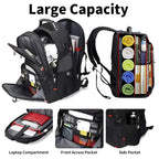 Mochila SHRRADOO 50L para Portátil 17'' con Puerto USB - Negra