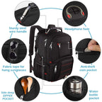 Mochila de Viaje para Laptop 17'' Antirrobo TSA USB Impermeable - Unisex