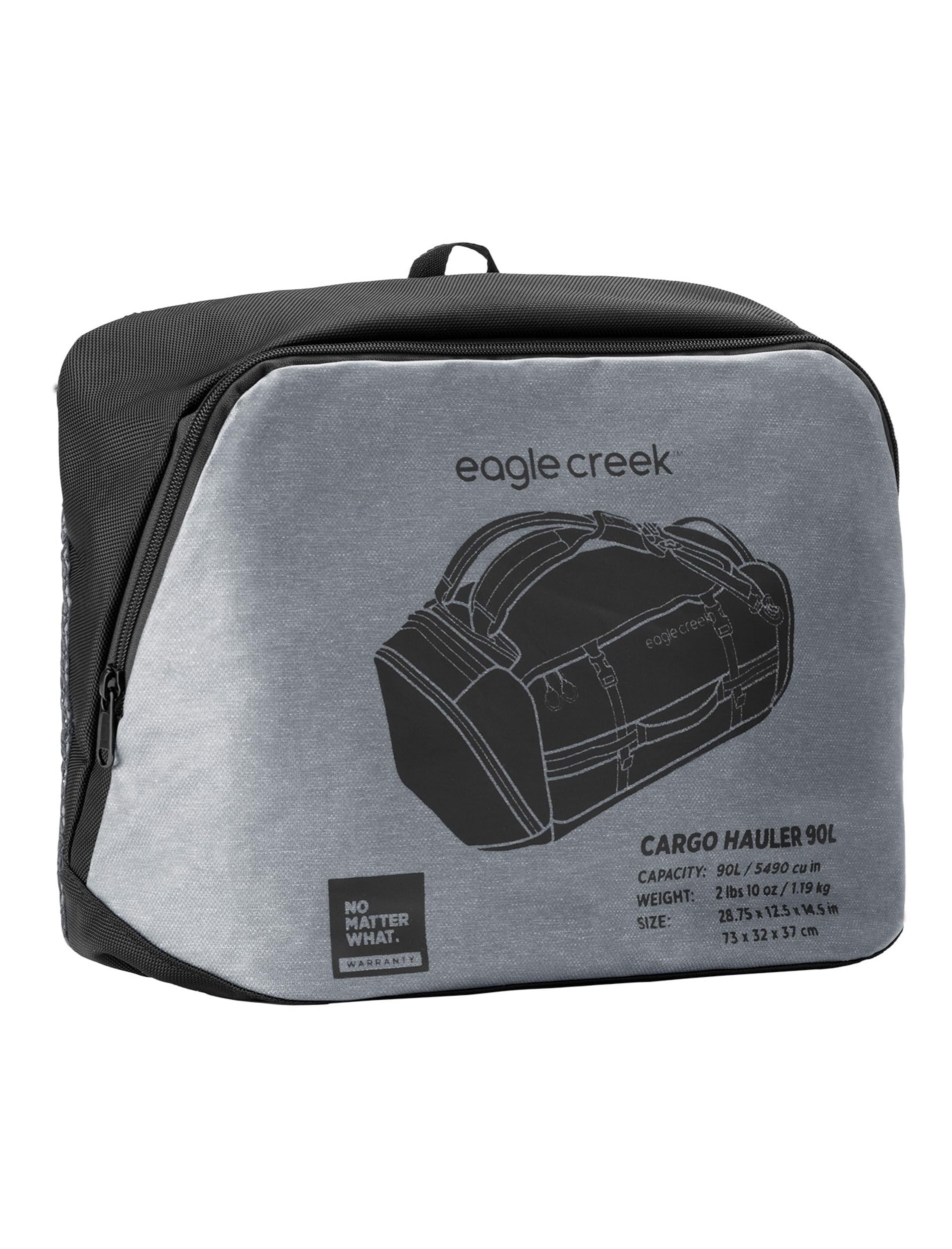 Bolsa de Viaje Eagle Creek Cargo Hauler con Ruedas 110L - Resistente al Agua - Charcoal