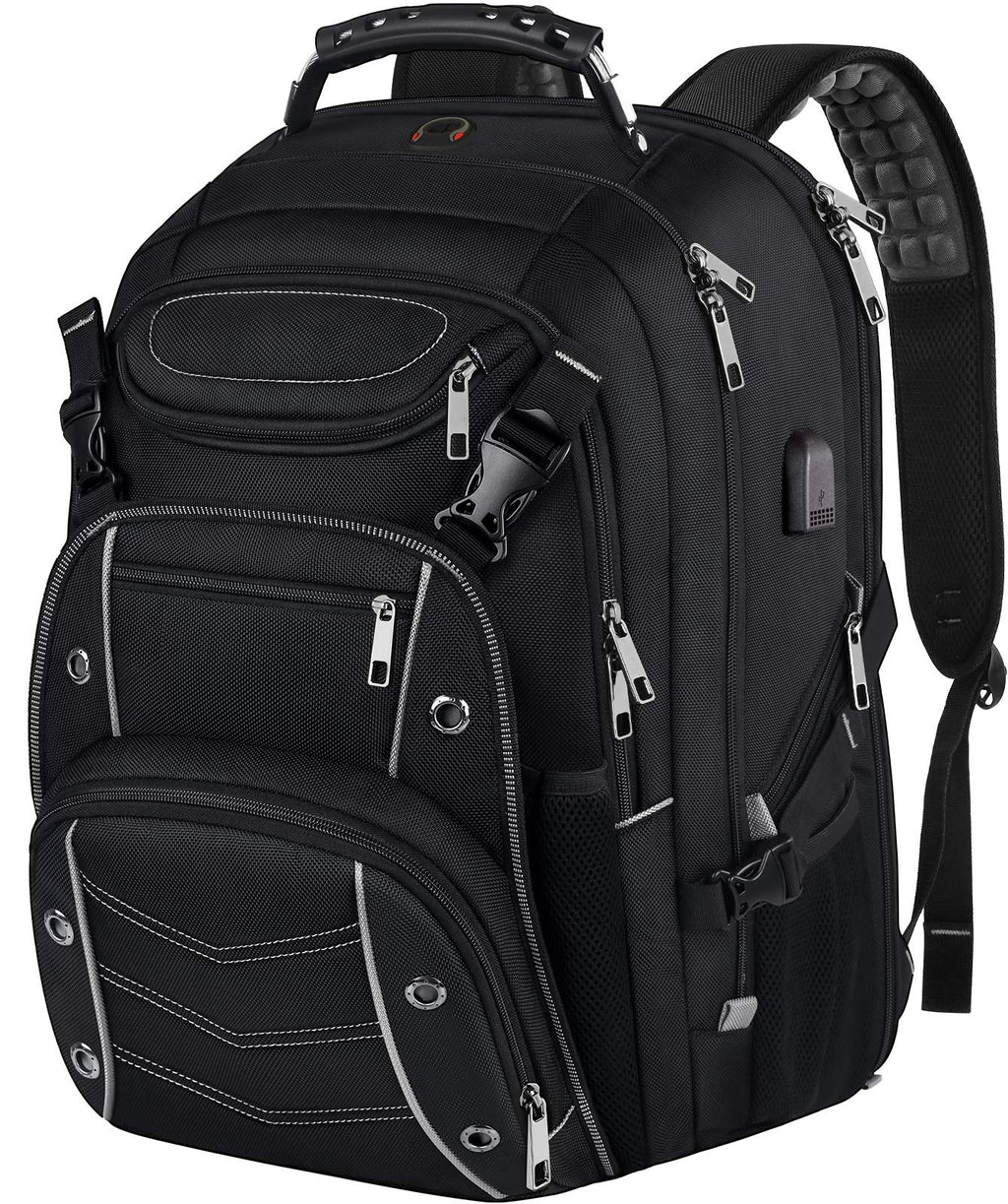 Mochila VECKUSON 60L para Laptop 18.4'' TSA USB RFID Antirrobo - Gris