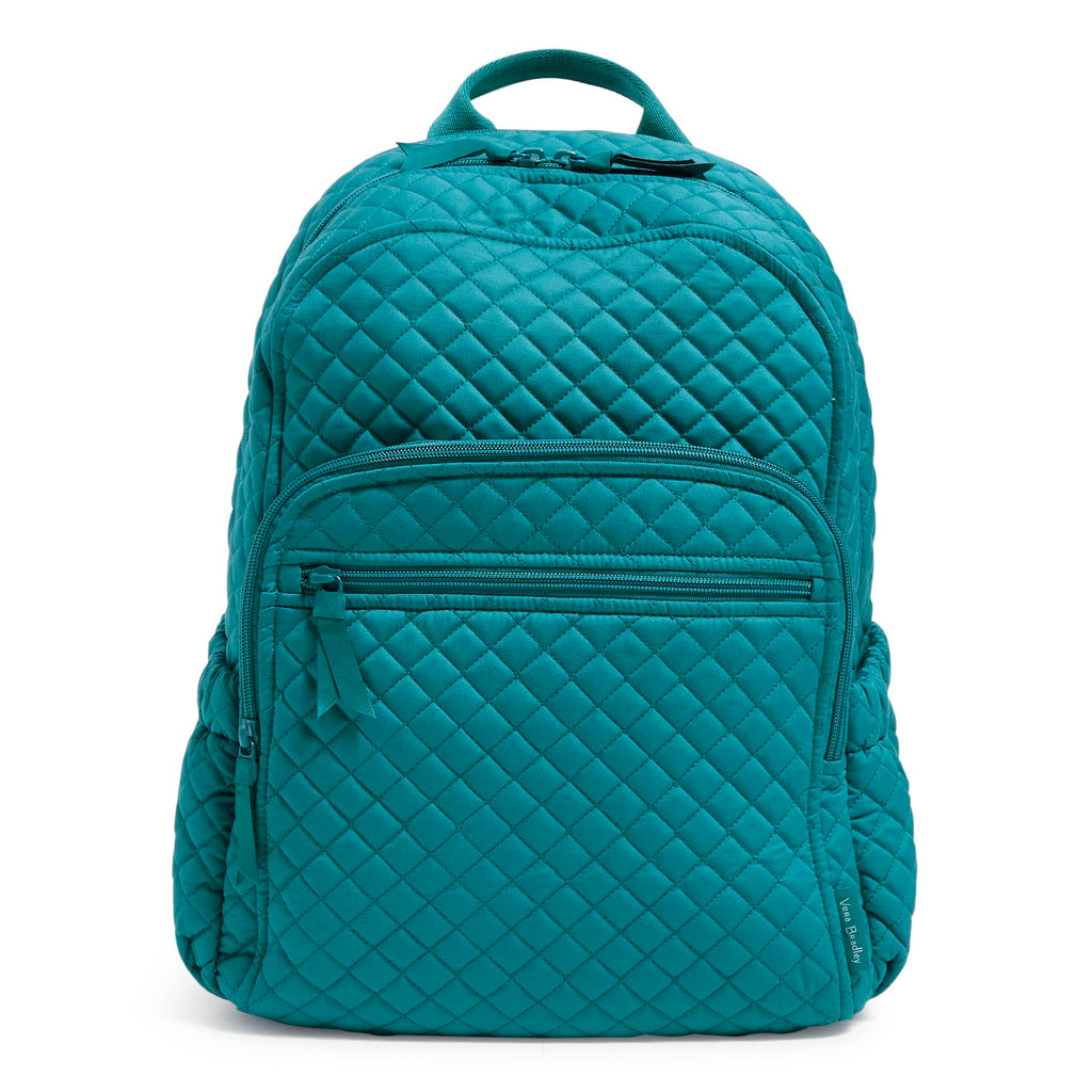 Mochila Vera Bradley Campus para Mujer - Forever Green, Algodón Reciclado