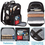 Mochila de Viaje para Laptop 17'' Antirrobo TSA USB Impermeable - Unisex