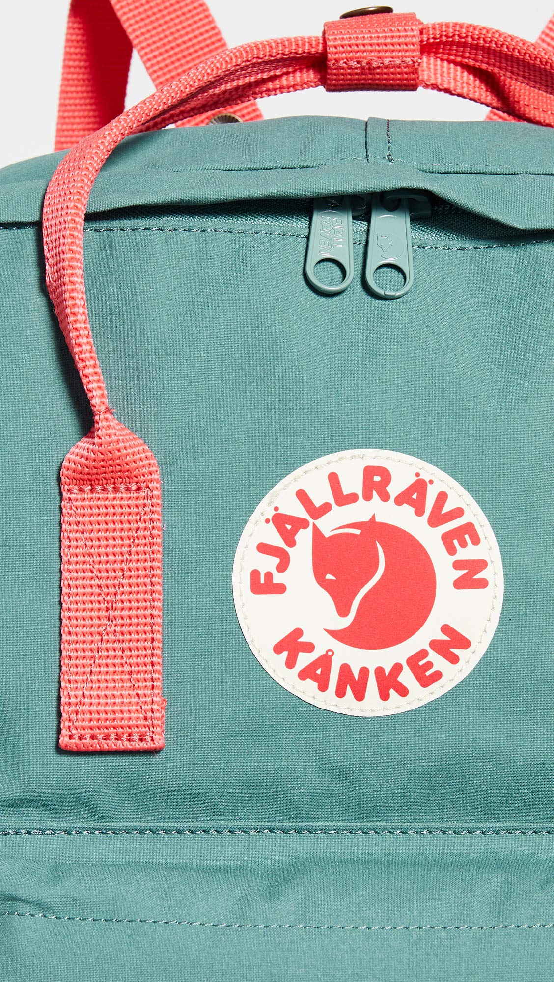 Mochila Fjällräven Kånken Unisex Adulto 38x27x13 cm - Verde Frost/Peach Pink