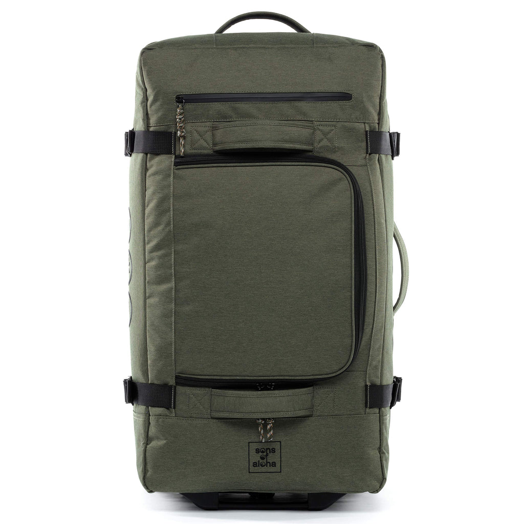 Bolsa de Viaje XXL SONS OF ALOHA con Ruedas 140L Trolley 80 cm - Verde Oliva