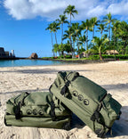 Bolsa de Viaje XXL SONS OF ALOHA con Ruedas 140L Trolley 80 cm - Verde Oliva